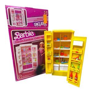 1978 Mattel Barbie Doll Dream Furniture Collection Refrigerator Freezer Box READ